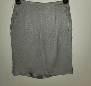 Liz Claiborne Taupe Linen Skirt